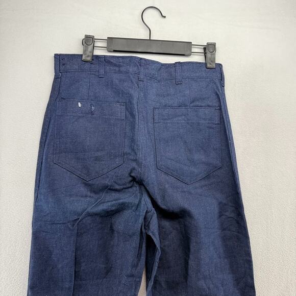 Vintage US Navy Utility Trousers Men's 30XL Unhemmed Flame Retardant Deadstock - Picture 10 of 12